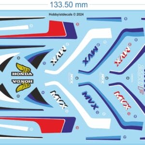 Honda 'MVX250F' RoadBike Decals - 1/12 - Bike Decals