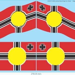 German Naval Ensign for U-Boats - 1/48 - Naval Decals