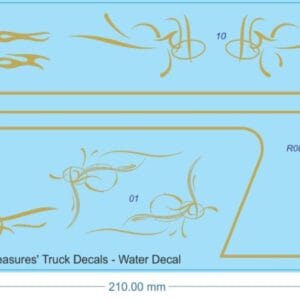 Peterbilt 359 'Simple Pleasures' Truck Decals - 1/25 - Water Decal - Waterslide