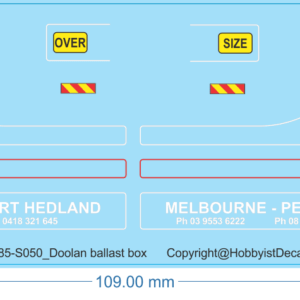 Doolan ballast box - 1/50 - Water Decal