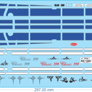 Peterbilt 359 Truck Decals #5 - 1/25 - Water Decal