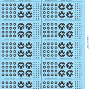 Star Wars Decals (16 Sets) - Imperial Faction (2mm, 5mm and 12mm) - Sxxx - WD