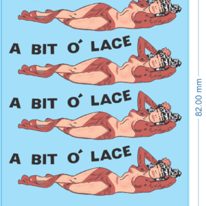 Boeing B17G 'A Bit O' Lace' Nose Arts - 1/48 - Water Decal